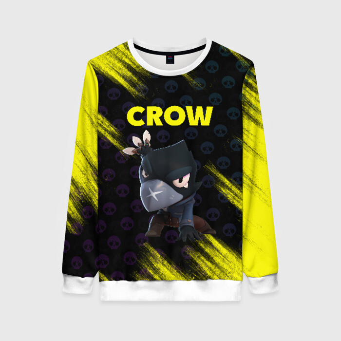 Женский свитшот 3D Brawl Stars CROW фото