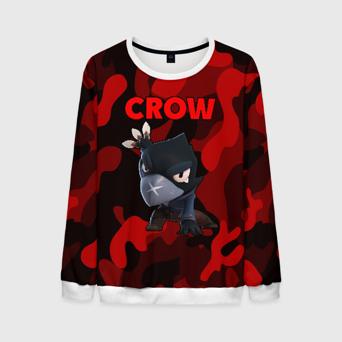Мужской свитшот 3D Brawl Stars CROW фото