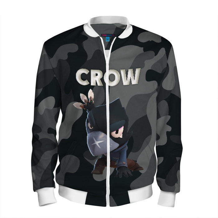 Мужской бомбер 3D Brawl Stars CROW фото