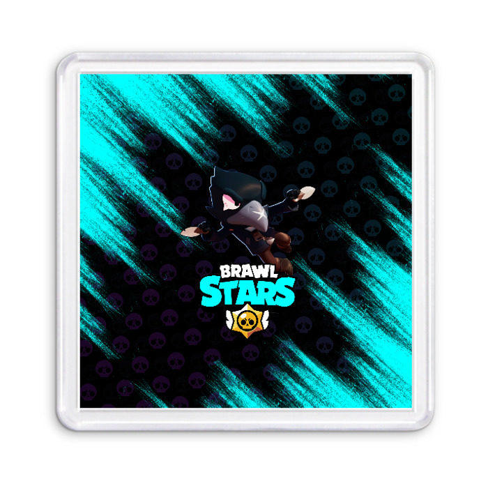 Магнит 55*55 Brawl Stars CROW фото
