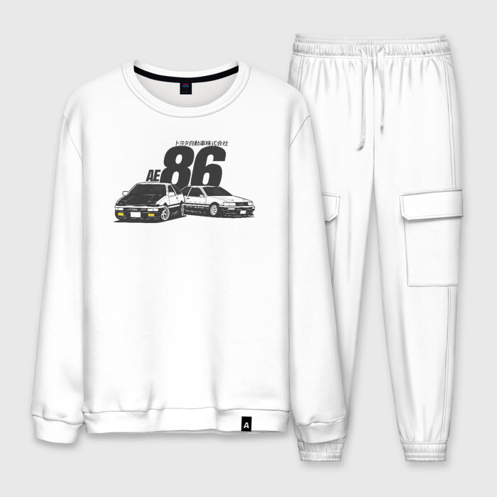 Мужской костюм хлопок AE86 фото