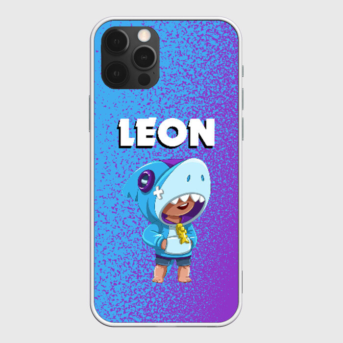 Чехол для iPhone 12 Pro Max BRAWL STARS LEON SHARK фото