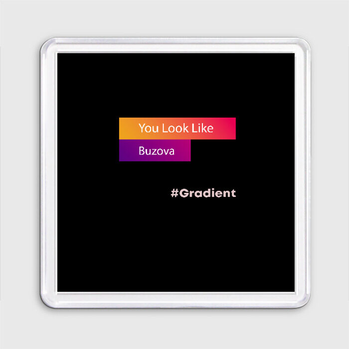 Магнит 55*55 gradient buzova фото