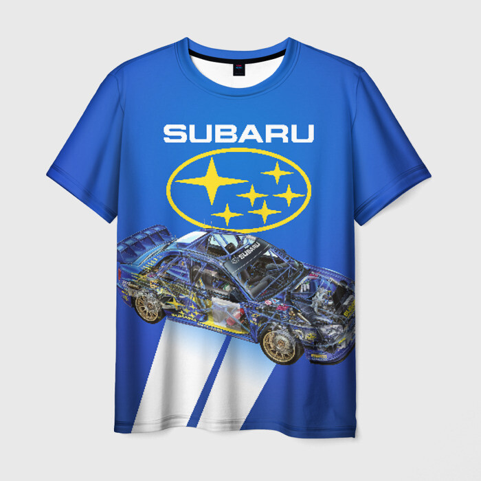 Мужская футболка 3D Subaru фото