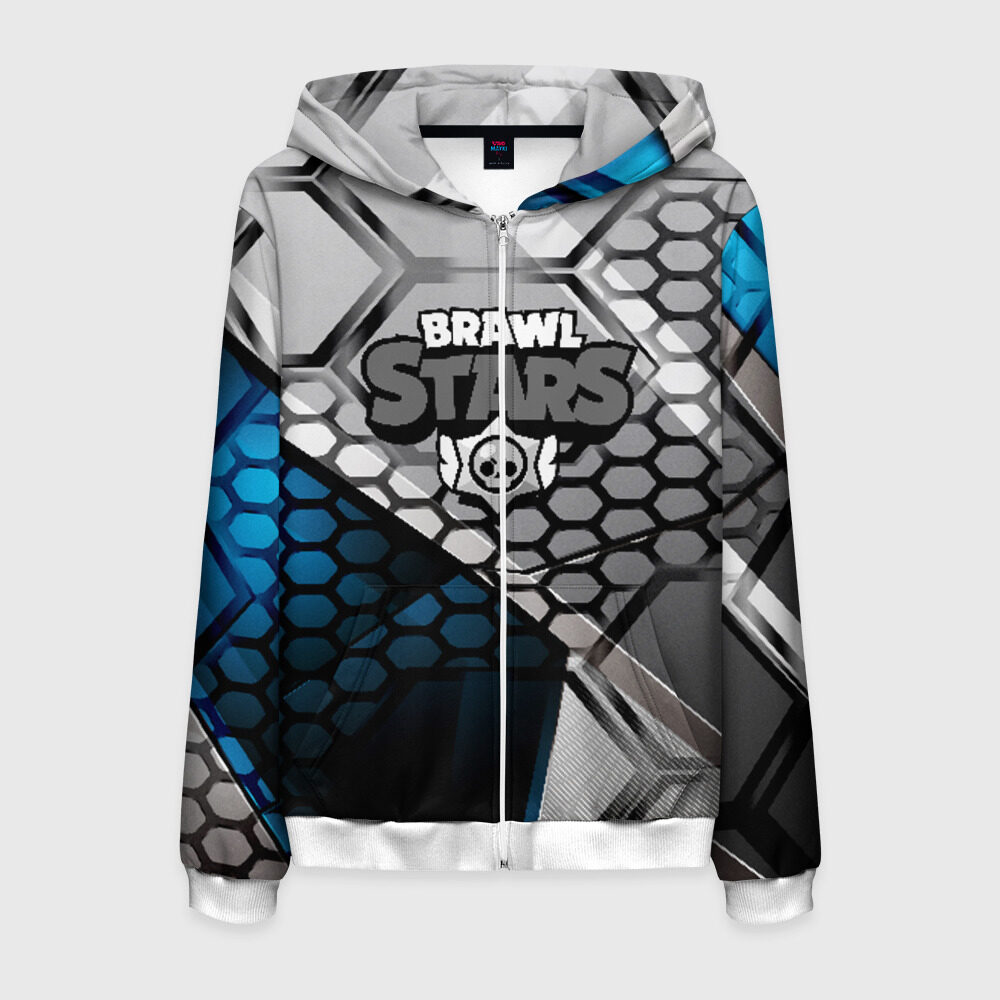 Мужская толстовка 3D на молнии BRAWL STARS фото