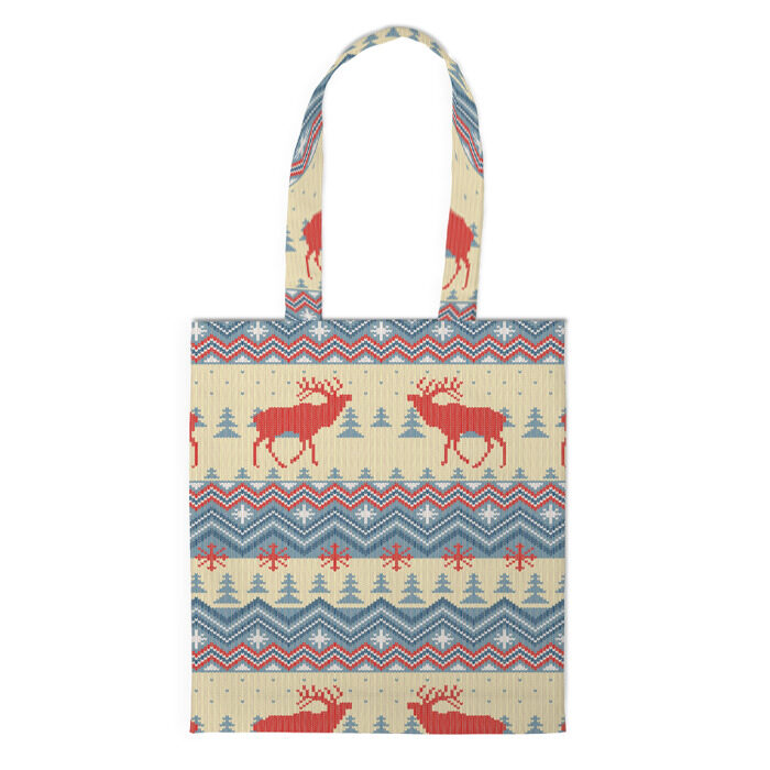 Сумка 3D повседневная Свитер с оленями фото