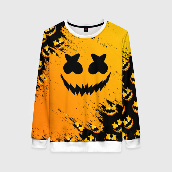 Женский свитшот 3D MARSHMELLO HALLOWEEN фото