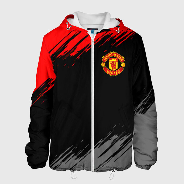 Мужская куртка 3D МАНЧЕСТЕР ЮНАЙТЕД фото
