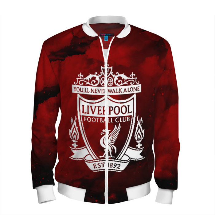 Мужской бомбер 3D LIVERPOOL фото