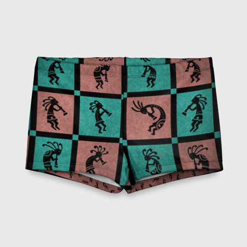 Детские купальные плавки 3D Кокопелли  фото