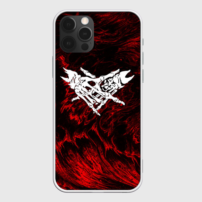 Чехол для iPhone 12 Pro VELIAL SQUAD RED ABSTRACT фото