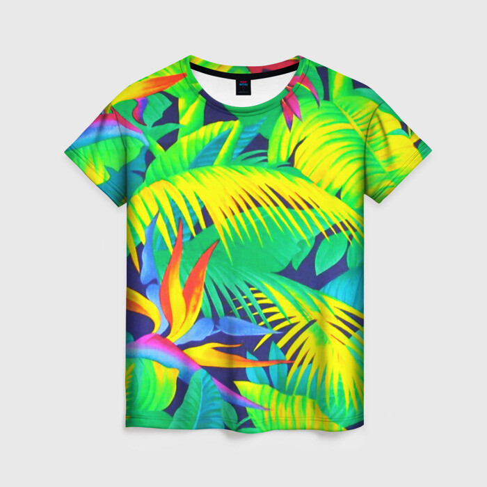 Женская футболка 3D ТРОПИКИ фото