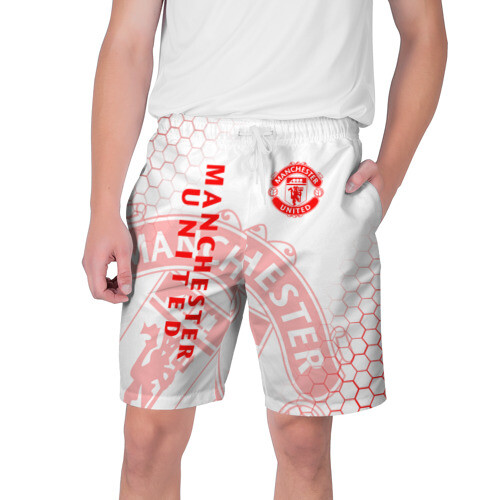 Мужские шорты 3D МАНЧЕСТЕР ЮНАЙТЕД | FCMU | MANCHESTER UNITED фото