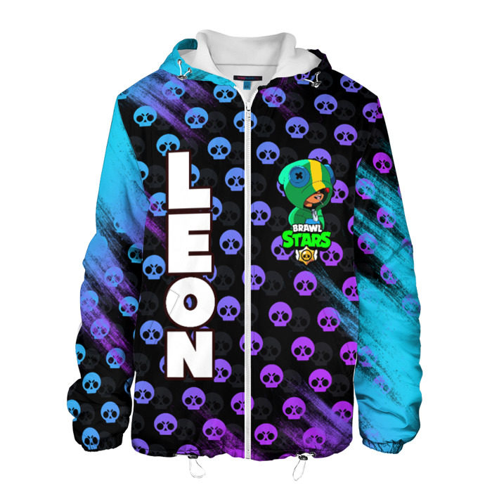 Мужская куртка 3D Brawl Stars LEON фото