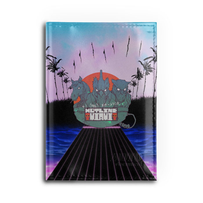 Обложка для автодокументов HOTLINE MIAMI фото