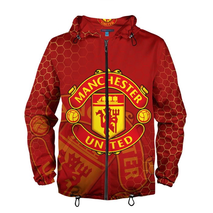 Мужская ветровка 3D МАНЧЕСТЕР ЮНАЙТЕД фото
