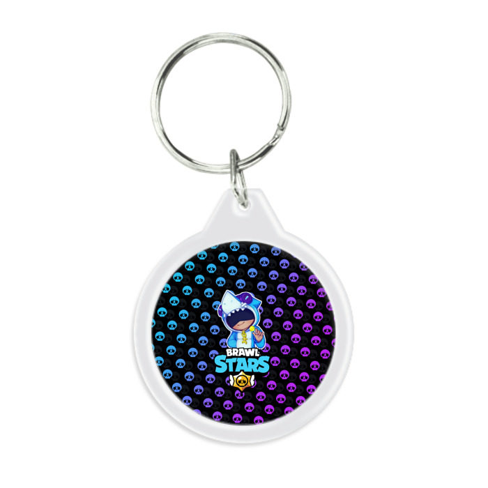 Брелок круглый Brawl Stars LEON фото