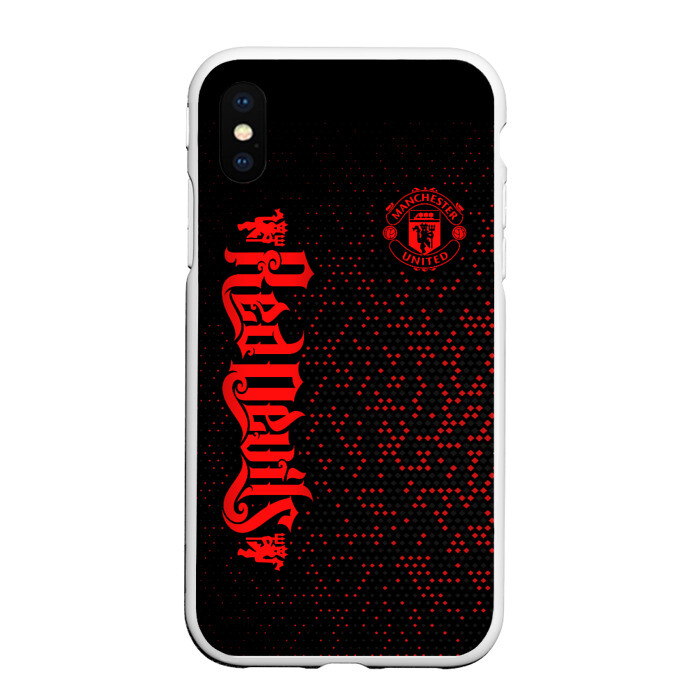 Чехол для iPhone XS Max матовый МАНЧЕСТЕР ЮНАЙТЕД фото
