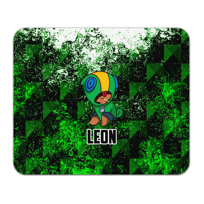 Коврик для мышки прямоугольный BRAWL STARS LEON фото