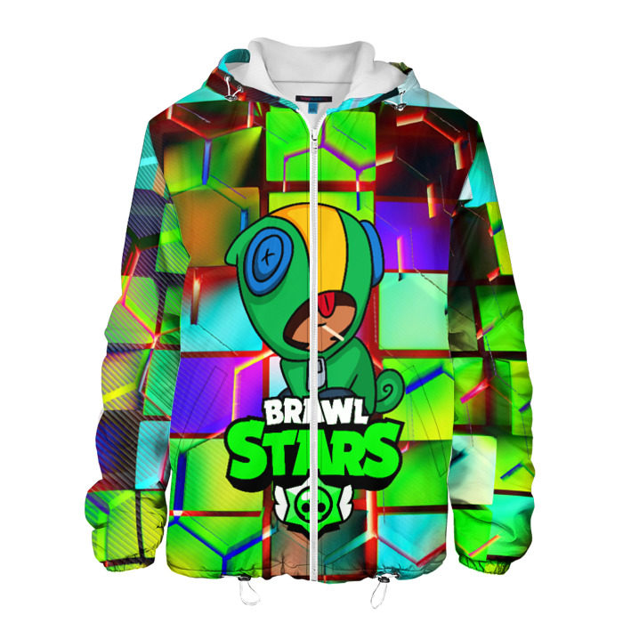 Мужская куртка 3D BRAWL STARS LEON фото