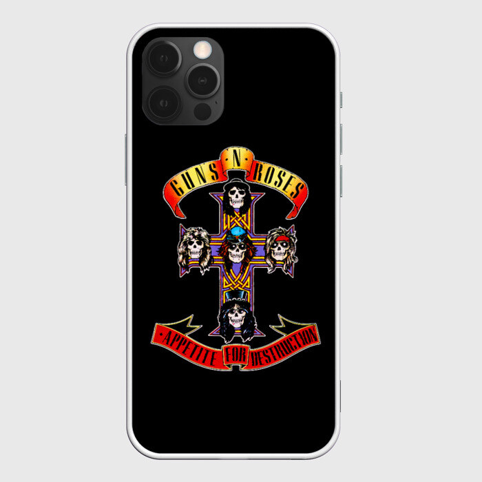Чехол для iPhone 12 Pro Max Guns n roses фото
