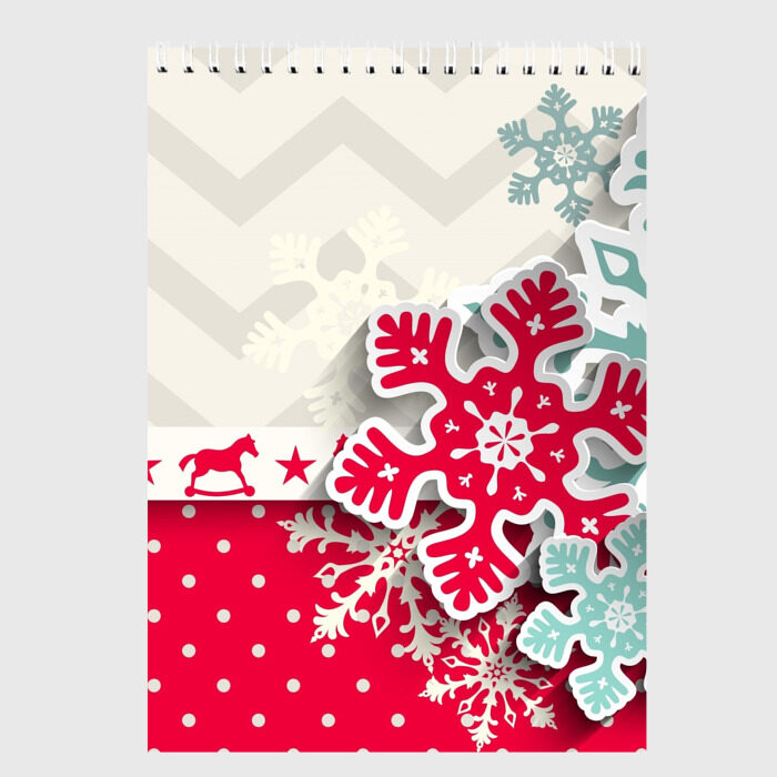 Скетчбук Снежинки фото