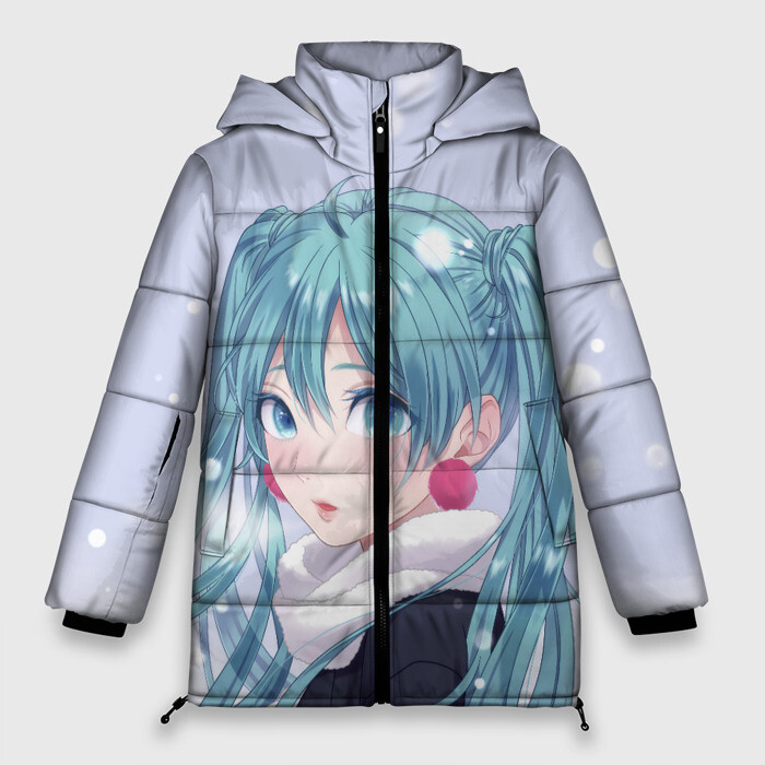 Женская зимняя куртка 3D Hatsune Miku Winter фото