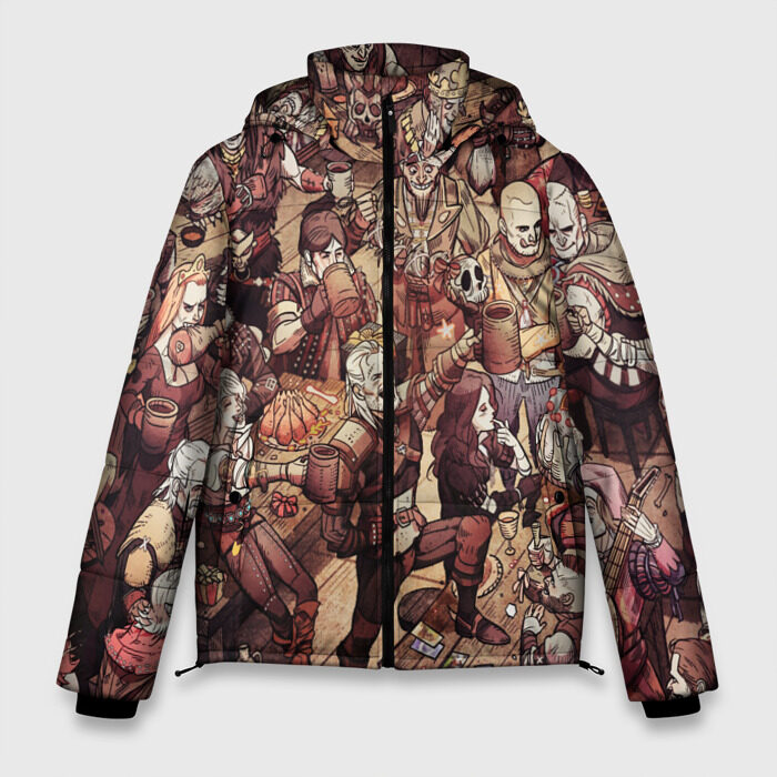 Мужская зимняя куртка 3D Ведьмак фото
