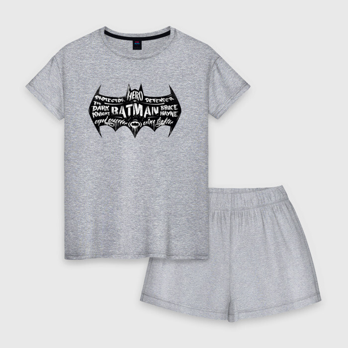 Женская пижама с шортиками хлопок Batman фото
