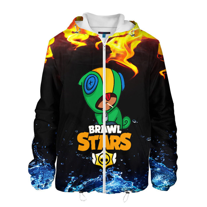 Мужская куртка 3D BRAWL STARS LEON фото