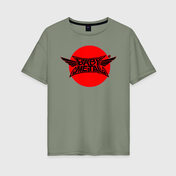 Женская футболка хлопок Oversize BABYMETAL фото