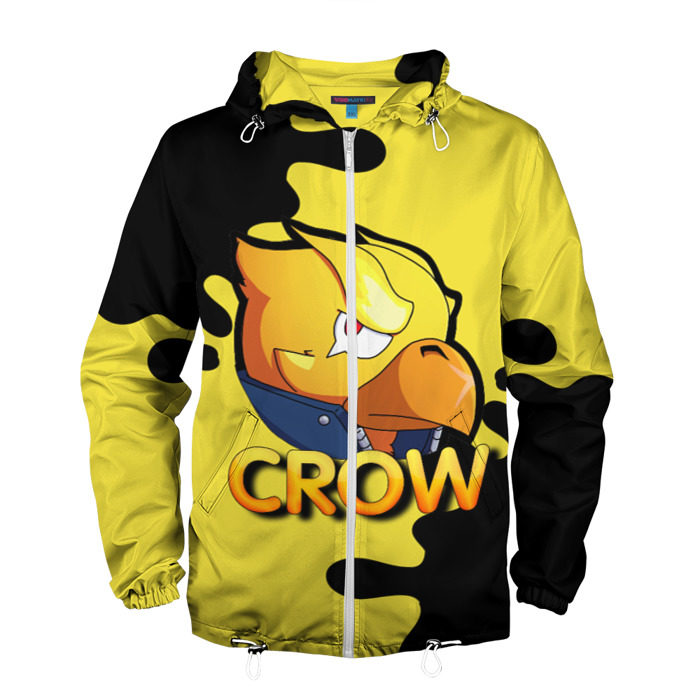 Мужская ветровка 3D Crow (Brawl Stars) фото