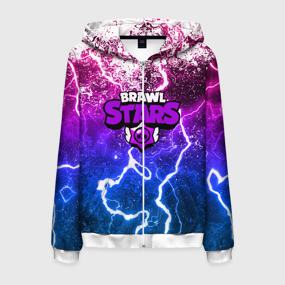 Мужская толстовка 3D на молнии BRAWL STARS фото