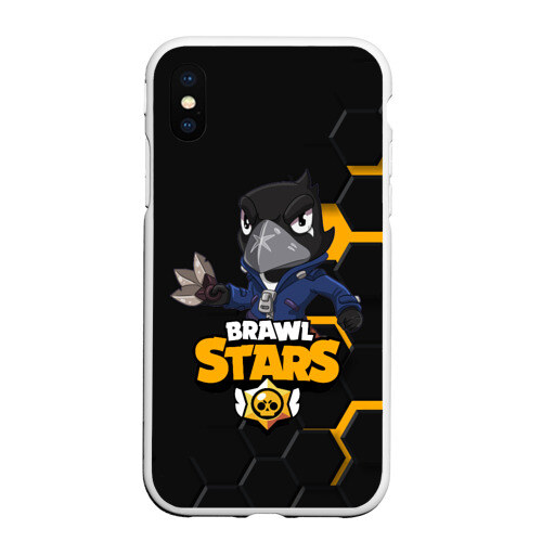 Чехол для iPhone XS Max матовый Crow (Brawl Stars) фото