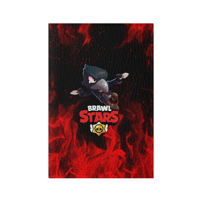 Обложка для паспорта матовая кожа BRAWL STARS CROW фото