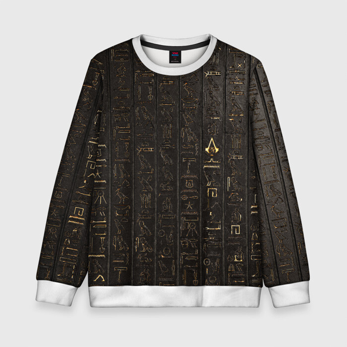 Детский свитшот 3D Egypt Hieroglyphs фото