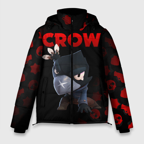 Мужская зимняя куртка 3D BRAWL STARS CROW фото