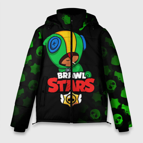 Мужская зимняя куртка 3D BRAWL STARS LEON фото