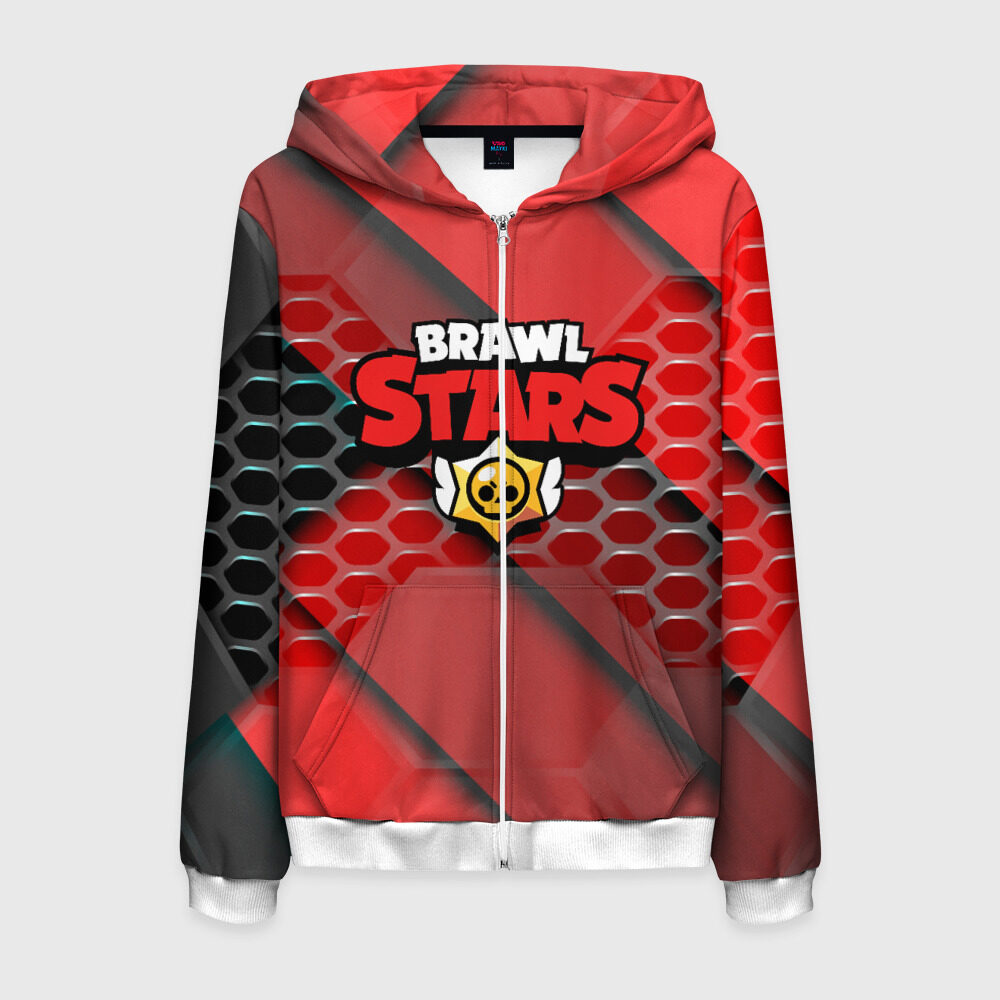 Мужская толстовка 3D на молнии BRAWL STARS фото
