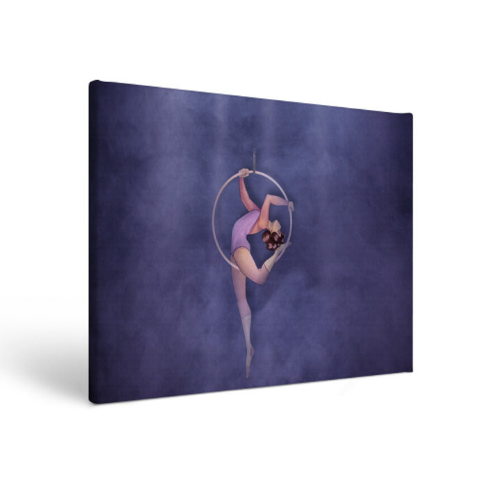 Холст прямоугольный Воздушная гимнастка фото