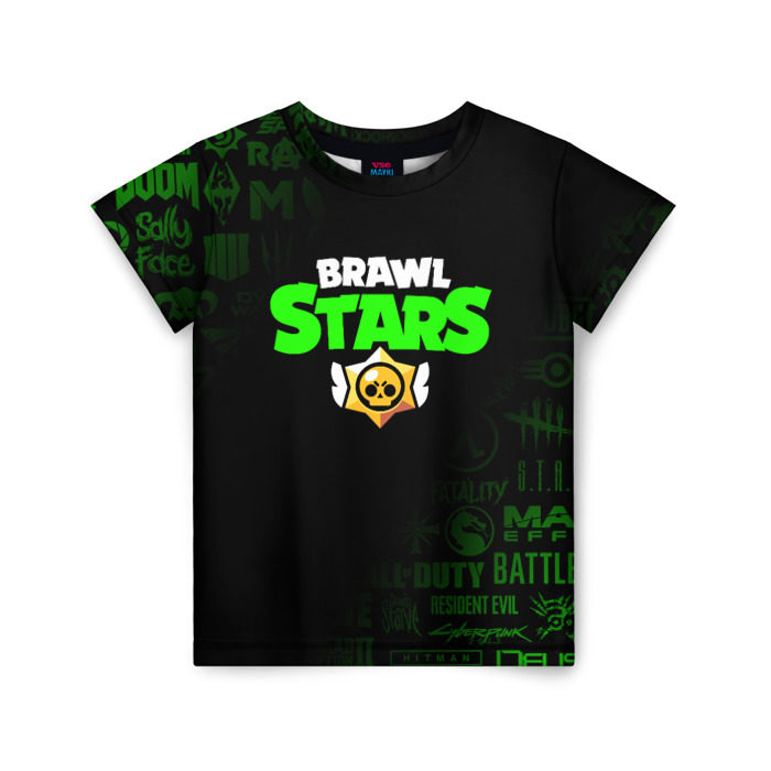 Детская футболка 3D BRAWL STARS фото