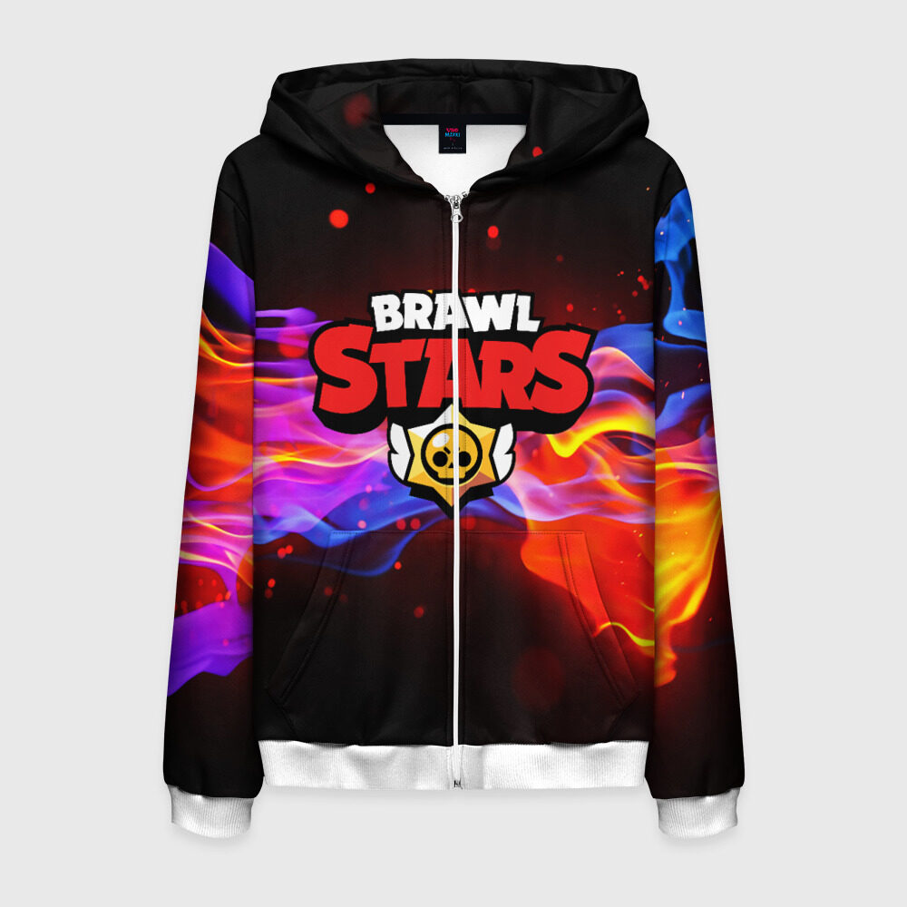 Мужская толстовка 3D на молнии BRAWL STARS фото