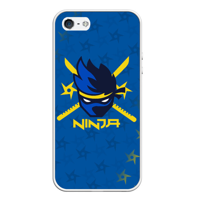 Чехол для iPhone 5/5S матовый FORTNITE NINJA фото