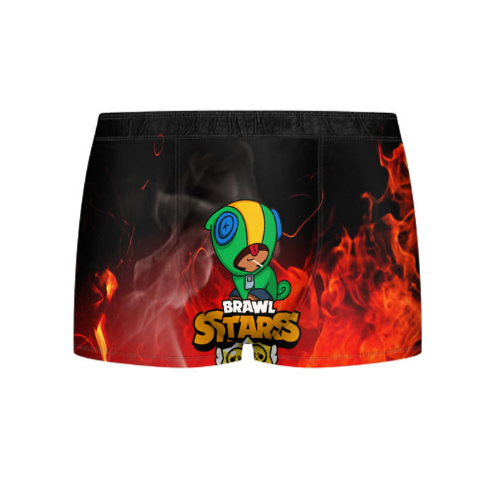 Мужские трусы 3D BRAWL STARS LEON фото