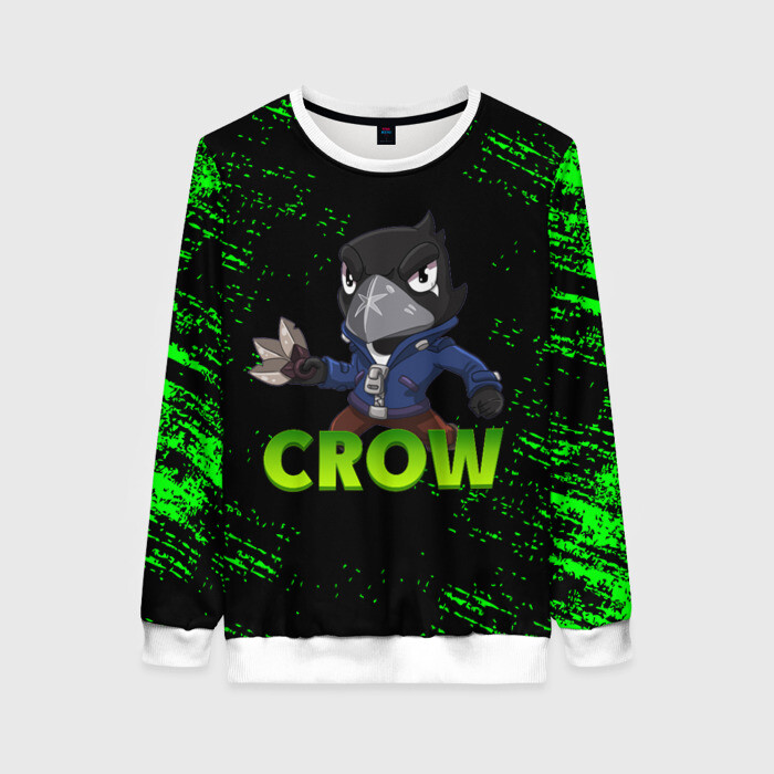 Женский свитшот 3D Brawl Stars CROW фото