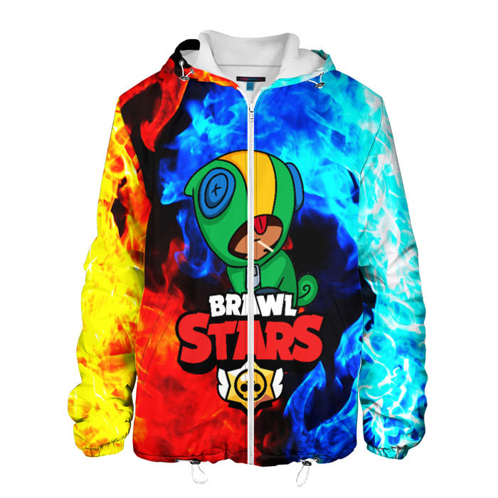 Мужская куртка 3D BRAWL STARS LEON фото