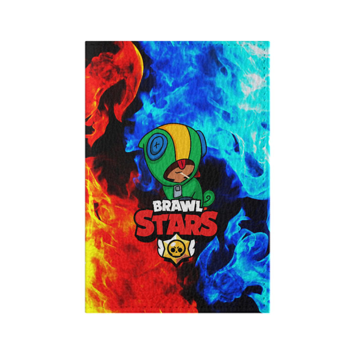 Обложка для паспорта матовая кожа BRAWL STARS LEON фото