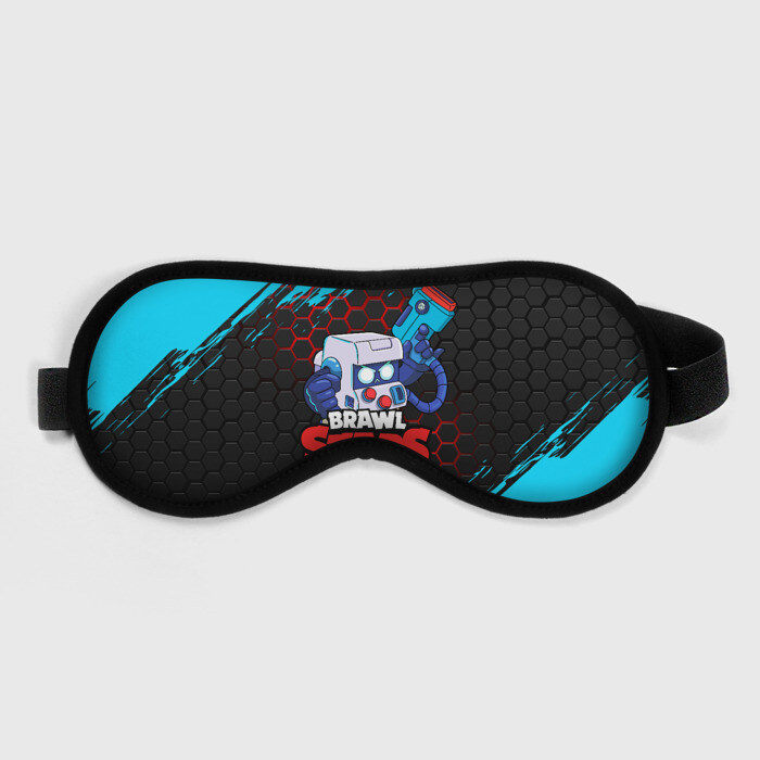 Маска для сна 3D BRAWL STARS 8-BIT фото