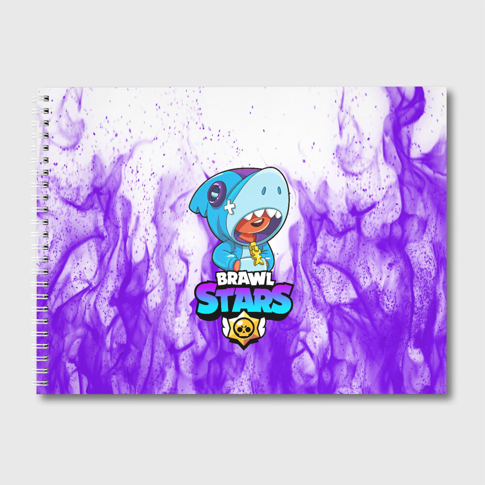 Альбом для рисования BRAWL STARS LEON SHARK фото