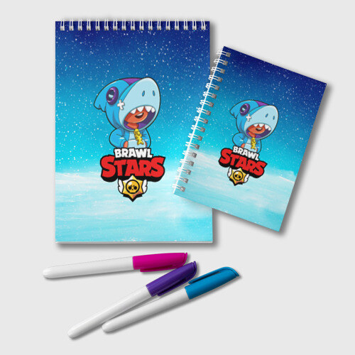 Блокнот BRAWL STARS LEON SHARK фото